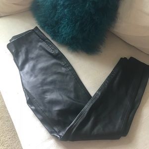 SOLD XS Zara Basic Skinny Leather Pants Trousers